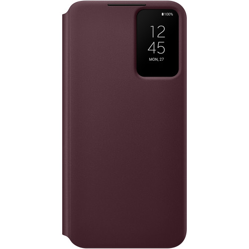 Samsung Clear View Cover pre Galaxy S22+ Burgundy