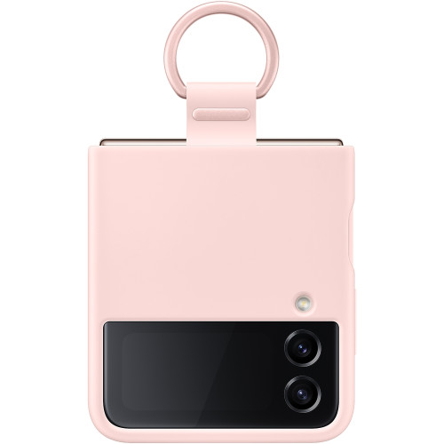 Samsung Silikónový Kryt s Držiakom na Prst pre Galaxy Z Flip4 Pink