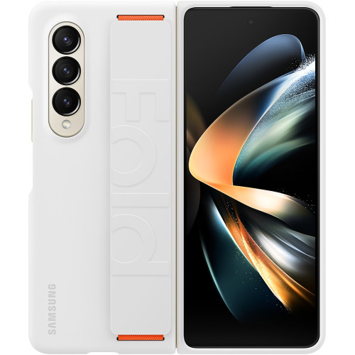 Samsung Silikónový Grip Kryt pre Galaxy Z Fold4 White