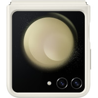 Samsung Kožený Kryt pre Galaxy Z Flip5 Cream