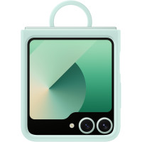 Samsung Silikónový Kryt s Krúžkom pre Galaxy Z Flip6 / Galaxy Z Flip7 FE Mint