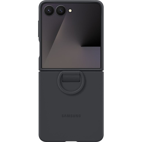 Samsung Silikónový Kryt s Krúžkom pre Galaxy Z Flip7 Black