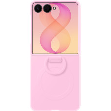 Samsung Silikónový Magnetický Kryt s Krúžkom pre Galaxy Z Flip8 Pink