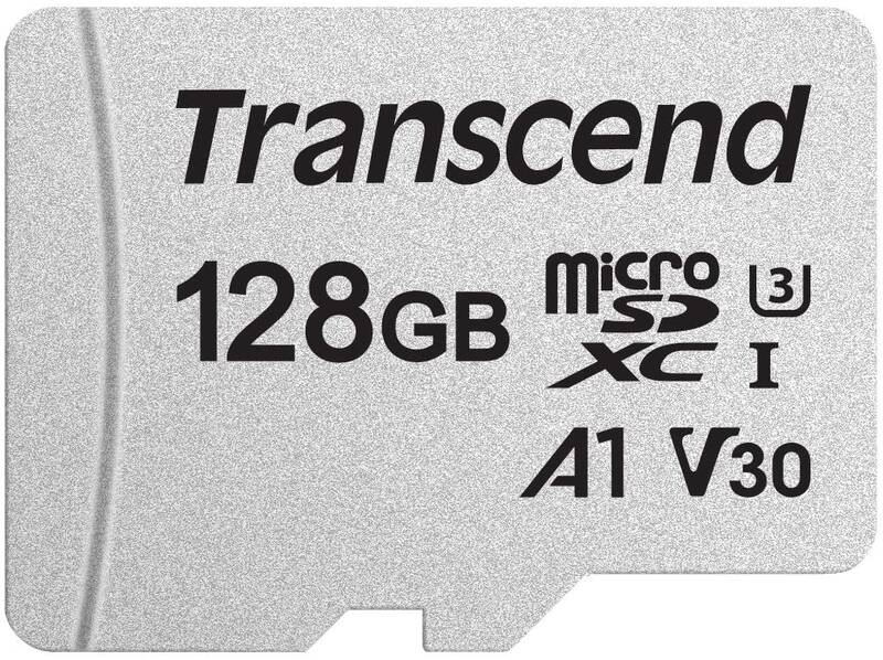 Transcend microSDHC 300S UHS-I Class 3 U3 V30 A1 card 128GB + Adaptér 760557842095