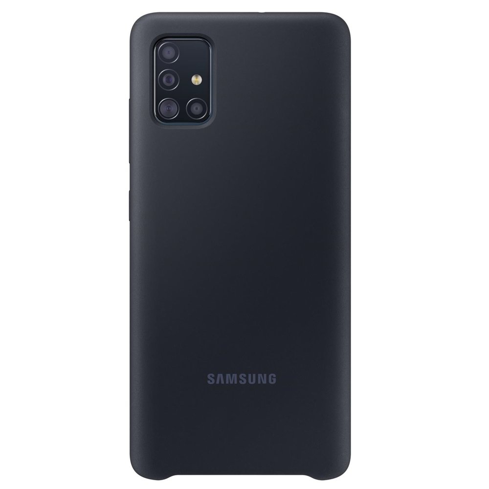EF-PA515TB Samsung Silikonové puzdro pre Galaxy A51 čierne